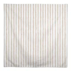 58" Neutral Easy Stripes Tablecloth