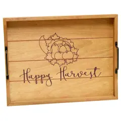 Elegant Designs&trade; 15.5" Happy Harvest Serving Tray with Handles