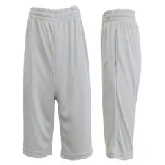 Galaxy by Harvic Men's Moisture Wicking Performance Basic Mesh Shorts Silver