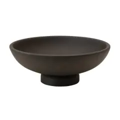 Hello Honey&reg; Black Mango Wood Footed Bowl