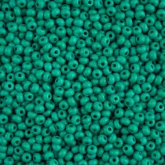 John Bead Terra Intensive 6/0 Czech Glass Seed Beads, 500g Dark Green Matte