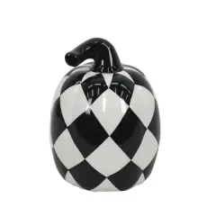 Black & White Harlequin Pumpkin Tabletop D&eacute;cor by Ashland&reg;