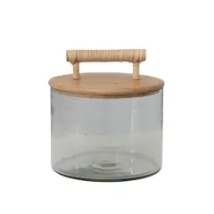 Hello Honey&reg; 9" Glass Jar with Wooden Lid
