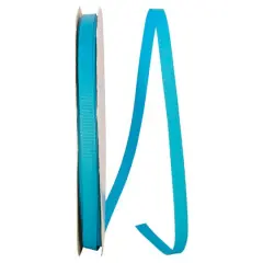 JAM Paper 3/8" Grosgrain Texture Ribbon Turquoise