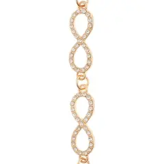 Gold Rhinestone & Metal Infinity Beads, 32mm by Bead Landing&trade;