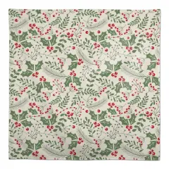 58" Holly Pattern Tablecloth