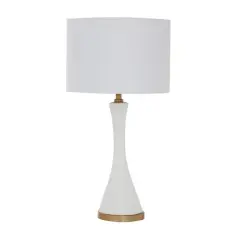 CosmoLiving by Cosmopolitan 25" Gold Ceramic Modern Table Lamp