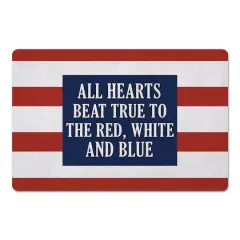 All Hearts Beat True Floor Mat, 18" x 27"