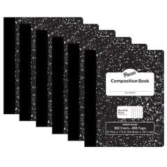 Pacon&reg; Black Marble Composition Book, 6ct.