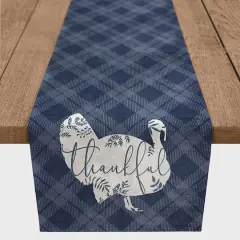 72" Thankful Turkey Table Runner