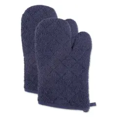 DII&reg; Terry Oven Mitts, 2ct. French Blue