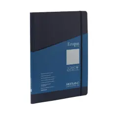 Fabriano&reg; Ecoqua Plus Dotted A4 Hidden Spiral-Bound Notebook Navy