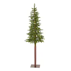 6ft. Pre-Lit Alaskan Alpine Artificial Christmas Tree, Clear LED Lights
