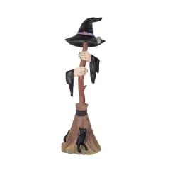 4ft. Broom with Arms & Witch Hat D&eacute;cor