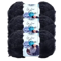 3 Pack Lion Brand&reg; Go for Faux&reg; YarnBlack Panther