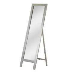 Head West Brushed Nickel Full Size Free Standing Easel Dressing Mirror - 18" x 64"