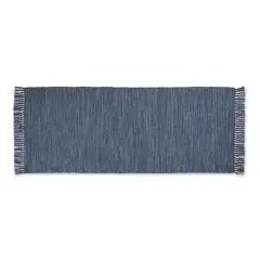 DII&reg; 2-Tone Ribbed Rug, 2.5ft. x 6ft. French Blue/Off White