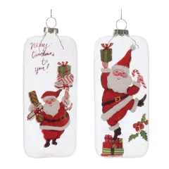 12ct. 6" Whimsical Santa Ornaments