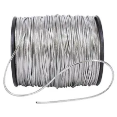 JAM Paper 1/16" Home D&eacute;cor Trimmings Stretch Cord Silver