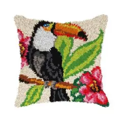 Orchidea Toucan Latch Hook Cushion Kit