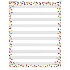 Teacher Created Resources Confetti 10 Pocket Chart