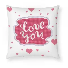 Diamond Dotz&reg; Love You Diamond Painting Mini Pillow Artwork Kit