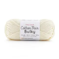 Premier&reg; Cotton Fair&reg; Bulky Solid Yarn Cream