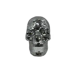 7" Disco Skull Tabletop D&eacute;cor by Ashland&reg; Silver