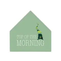 Top Of Morning 12" x 12" House Shaped Canvas