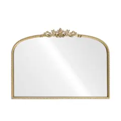 28" x 20" Ornate Wide Arch Wall Mirror in Gold Metal Frame by Ashland&reg;