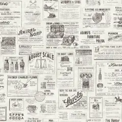 Wallpops Charcoal Published Peel & Stick Wallpaper