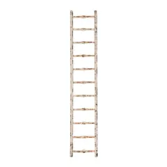 Hello Honey&reg; 6ft. Distressed White Decorative Wood Ladder