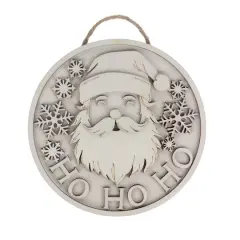 6" Santa Plaque DIY Wood D&eacute;cor Kit by Make Market&reg;