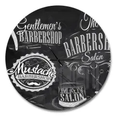 Designart 'Set Barbershop Modern Wall Clock