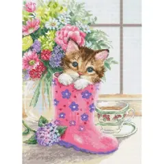Luca-s Pretty Kitten Counted Cross Stitch Kit