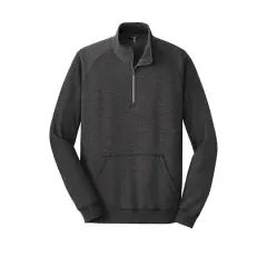 District&reg; 1/4 Zip Lightweight Fleece Heathered Black