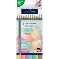 Faber-Castell&reg; Goldfaber Aqua 12 Color Pastel Watercolor Pencil Set