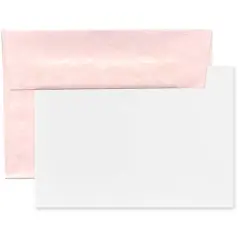 JAM Paper 4Bar Blank Greeting Card Set, 100ct. Pink