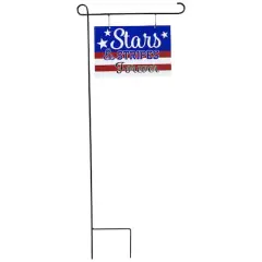 39" Stars & Stripes Forever Americana Metal Yard Sign