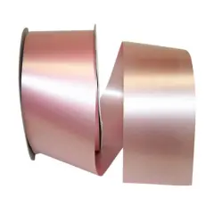 JAM Paper 2.5" x 100yd. Plastic Florentine Ribbon Pink