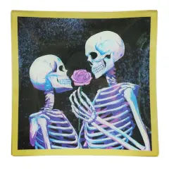 6" x 6" Skeletons Glass Plate by Ashland&reg;
