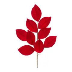 Red Magnolia Leaf Sprays, 6ct.