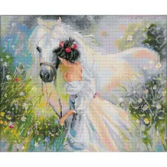 Diamond Dotz&reg; Intermediate Field of Dreams Pre-Framed Diamond Painting Kit