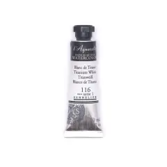 Sennelier French Artists' Watercolor, 10mL 116 Titanium White S1