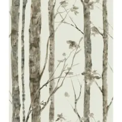 RoomMates Trees Peel & Stick Wallpaper Brown and taupe