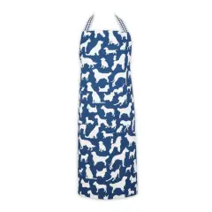 DII&reg; Dog Print Chef Apron Navy