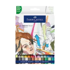 Faber-Castell&reg; Goldfaber 24 Color Dual Tip Sketch Markers