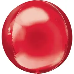 Orbz&reg; 16" Shiny Balloon Red