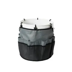 Household Essentials 19" Bucket Caddy with Trim Gray