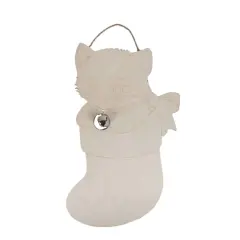 17" Kitten in Stocking DIY Wood Wall Plaque by Make Market&reg;